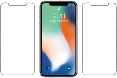 KARTRAY Tempered Glass Guard for Apple iPhone X(Pack of 2)