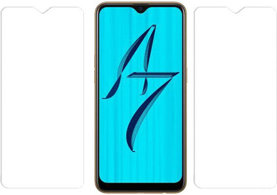 KARTRAY Tempered Glass Guard for Oppo A7(Pack of 2)
