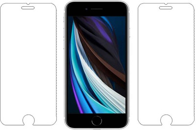 KARTRAY Tempered Glass Guard for Apple iPhone SE 2020(Pack of 2)