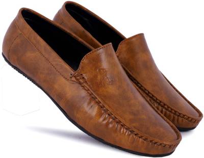 Absolutee Shoes new Latest Stylish party wear and Casual Loafers For Men  (Tan)