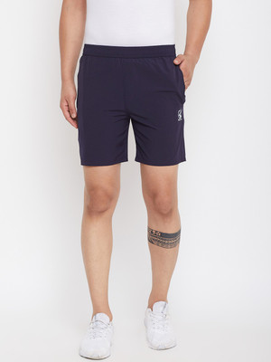 GOTO Solid Men Reversible Blue Regular Shorts