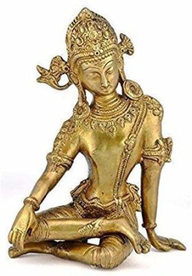 Shubh Sanket Vastu Vastu Brass Indra 6 inches Decorative Showpiece  -  15.24 cm(Brass, Gold)