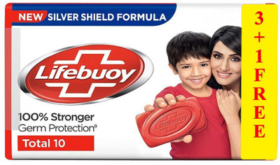 LIFEBUOY Total 10 Active Silver Formula(4 x 125 g)