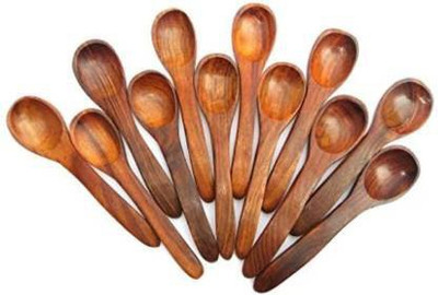 OnlineCraft ch2927 Wooden Table Spoon Set(Pack of 12)