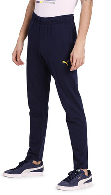 PUMA Striped Men Blue Track Pants