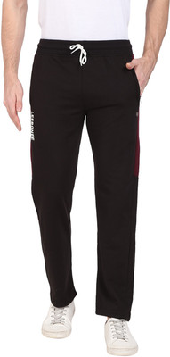 Leebonee Solid Men Black Track Pants