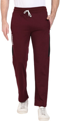 Leebonee Solid Men Maroon Track Pants