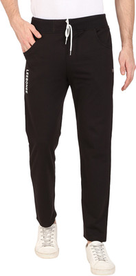 Leebonee Solid Men Black Track Pants