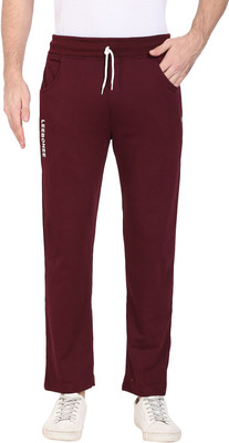 Leebonee Solid Men Maroon Track Pants