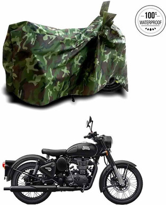 APNEK Waterproof Two Wheeler Cover for Royal Enfield(Classic 350, Multicolor)