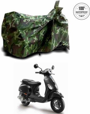 SEBONGO Waterproof Two Wheeler Cover for Piaggio(Vespa, Multicolor)