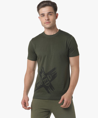 CAMPUS SUTRA Typography Men Round Neck Green T-Shirt