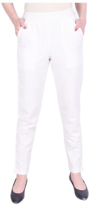 IRK Fashion Slim Fit Women Cream Trousers