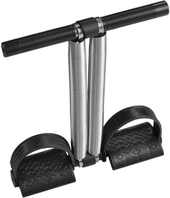 Trading Venture Double Spring Foot Pedal Tummy Trimmer Ab Exerciser(Silver)