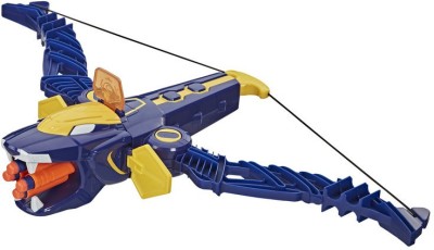 Power Rangers Beast Morphers Beast-X King Mega Bow Toy, Nerf Dart Firing Action, Inspired by TV Series(Multicolor)