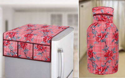E-Retailer Refrigerator  Cover(Width: 53 cm, Red)