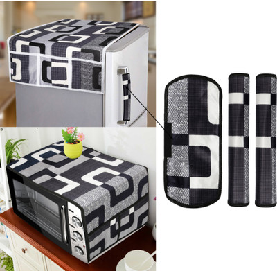 E-Retailer Refrigerator  Cover(Width: 99 cm, Black)