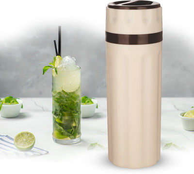 Trueware 500 ml Plastic Flask(Pack of 1, Brown)