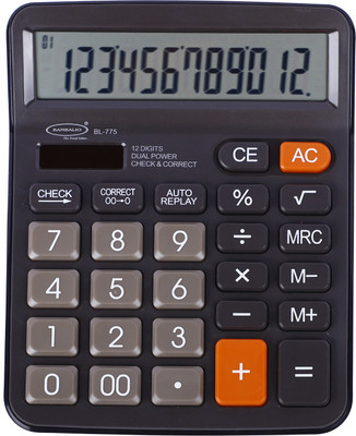 BAMBALIO 12 Digits BL-775 Large display 3 Years warranty Basic  Calculator(12 Digit)