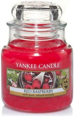 Yankee Candle Classic Small Jar Red Raspberry Candle(Red, Pack of 1)