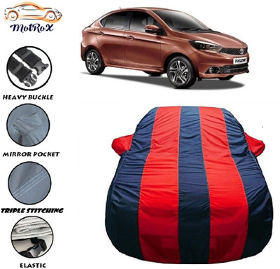 MoTRoX Car Cover For Tata Tigor (With Mirror Pockets)(Red, Blue)