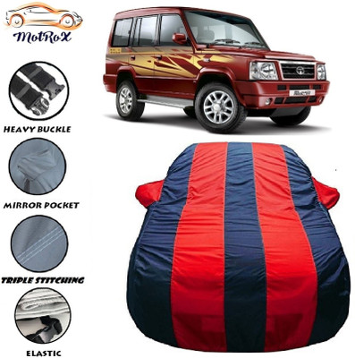 MoTRoX Car Cover For Tata Sumo Gold (With Mirror Pockets)(Red, Blue)