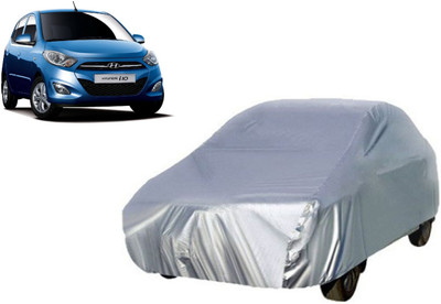 UNIFIED S SERVICES Car Cover For Hyundai i10 (Without Mirror Pockets)(Silver)