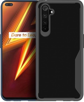 eCase Back Cover for Realme 6(Black, Pack of: 1)