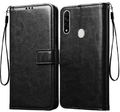 Casotec Flip Cover for Oppo A31(Black, Pack of: 1)