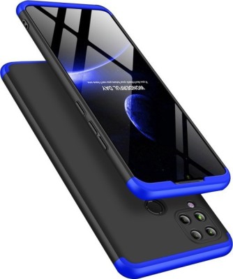 FlareHUB Front & Back Case for Realme C12, Realme Narzo 20, Realme Narzo 30A(Blue, Dual Protection)