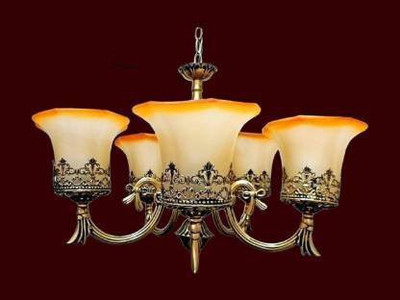 Adwait 5 light chandilers Chandelier Chandelier Ceiling Lamp(Multicolor)