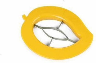 FIVANIO by FIVANIO Plastic Mango Shaped Manual Fruit Cutter, Red Fruit Slicer(1 x Mango Cutter (Multi))