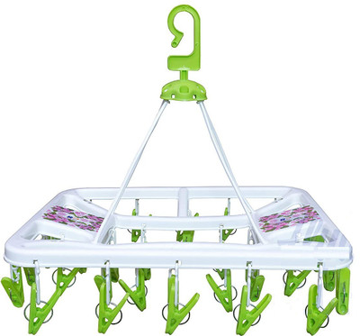 66% OFF on Mannat Plastic Ceiling Cloth Dryer Stand 24 Clips