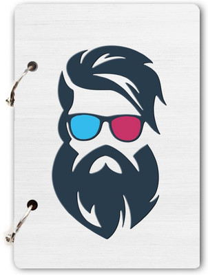 Flipkart SmartBuy Handmade paper wooden diary A5 Diary UNRULED 160 Pages(White)