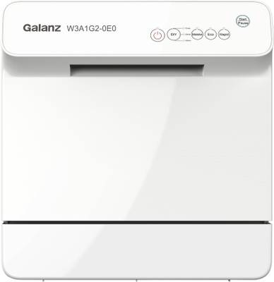 Galanz W3A1G2-0E0 Free Standing 4 Place Settings Intensive Kadhai Cleaning| No Pre-rinse Required Dishwasher