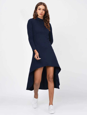 Maheshvi Women High Low Blue Midi/Calf Length Dress