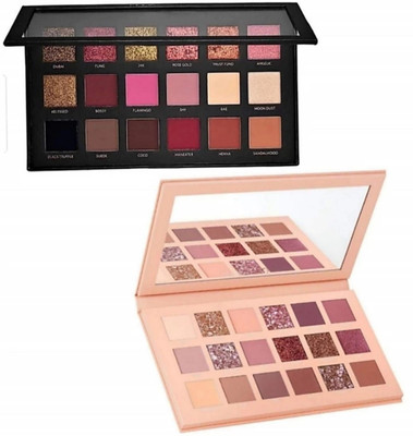 LOWPRICE hbTextured Rose Gold Eyeshadow (Set of 2 Multicolour 18 Shade) 48 g(MULTICOLOR)