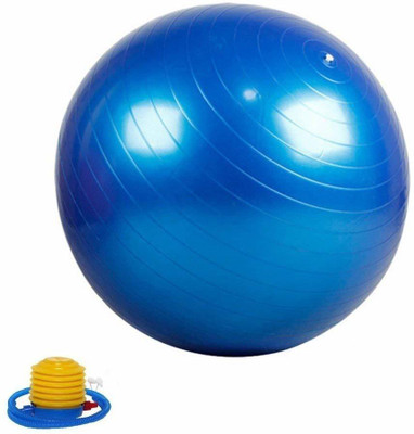 RAIYARAJ PVC Gym Ball with Foot Pump, Size Medium Gym Ball(With Pump)