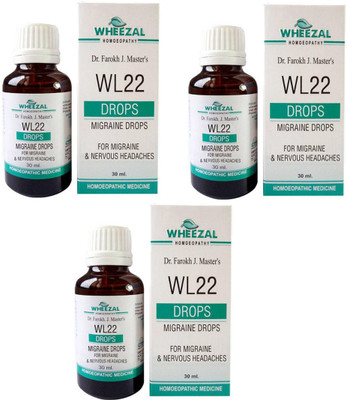 WHEEZAL WL-22 Migraine Drops(3 x 30)