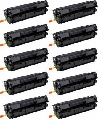 spotink 12A Toner Cartridge Compatible HP 12A / Q2612a Toner Cartridge -( Pack of 10 ) Black Ink Toner