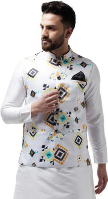 BEN COOPER Sleeveless Printed Men Jacket