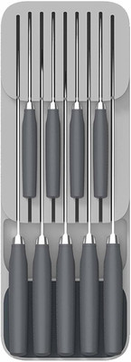VAJIN Empty Cutlery Box Drawer Case(Grey  Holds 18 Pieces)