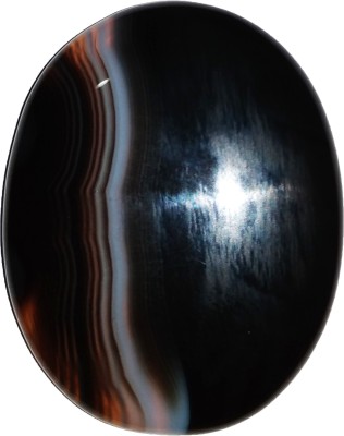 Dreamroar Sulemani Hakik Gemstone 40 Ratti 36 Carats ( 1 Piece ) Black Sulamani Aqeeq ( Not Available Same Picture ) Bracelet Size Agate Stone Pendant