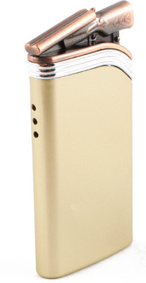 ASRAW WindProof Jet Flame pocket Lighter - Shotgun Lever Silver Strip - Premium Designed - Pocket Lighter(Golden)