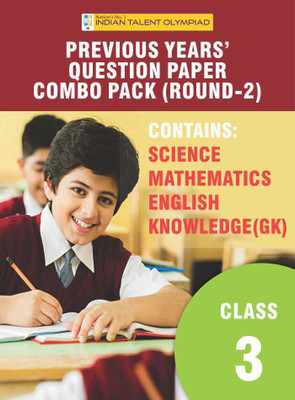 English, Maths IMO, Science, GK Previous Year Question Paper Set Class 3 - Round 2(Paperback, Indian Talent Olympiad)