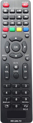 ZEDDY  LED LCD Remote Compatible with  LCD LED TV Reconnect Remote Controller(Black)