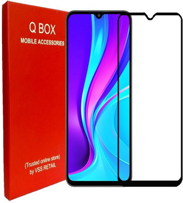 Q Box Edge To Edge Tempered Glass for Redmi 9(Pack of 1)