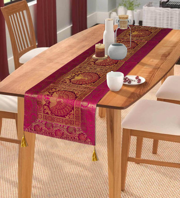 Radhika Pink 152 cm Table Runner(Silk)
