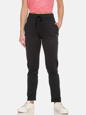 Femea Solid Women Black Track Pants