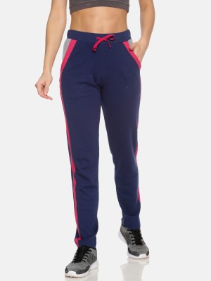 Femea Solid Women Blue Track Pants